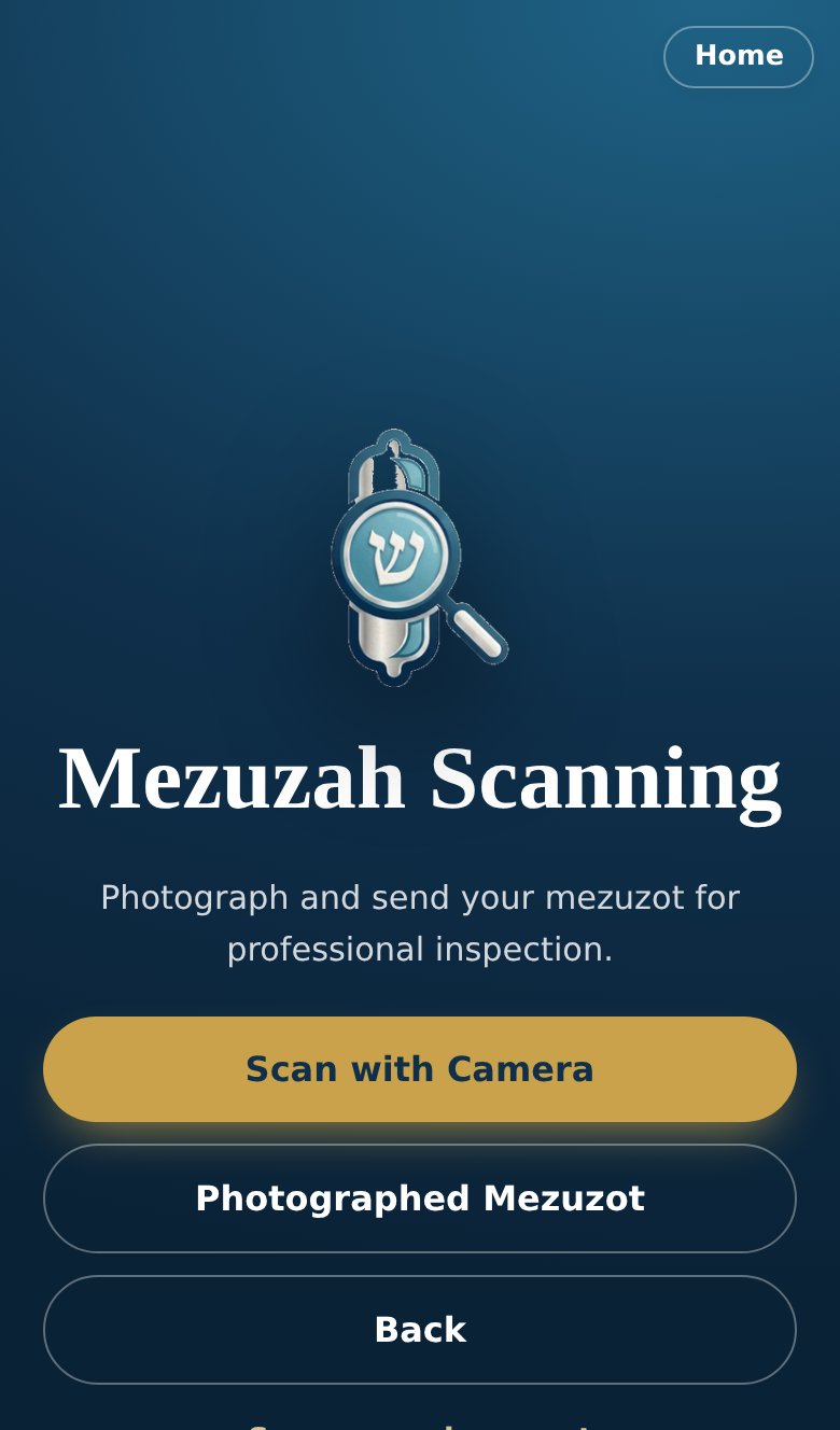 MezuzahCheck app: scan with camera